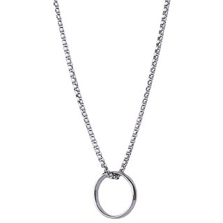                       Ring Style Pendant with Chain                                              