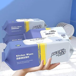                       Diazola Cleaning Wipes, 80Pcs Decontamination Wet Wipes, Kitchen Tisuue For pans, bowls, kitchen tabletop, ceramic tiles                                              