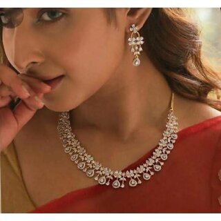 Vidya Balan Inspired Original Quality AAA CZ Stones Rosegold Jewellery Set Vidya Balan Inspired Original Quality AAA CZ Stones Rosegold Jewellery Set