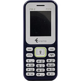                       Oneme F310 (Dual Sim, 4.57 Cm (1.8 Inch) Display, 1100 Mah Battery, Black)                                              
