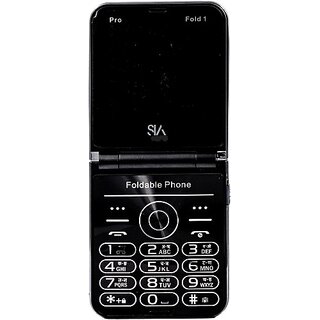 Sia Pro Fold 1 (Dual Sim, 6.1 Cm (2.4 Inch) Display, 2000 Mah Battery, Dark Blue) Sia Pro Fold 1 (Dual Sim, 6.1 Cm (2.4 Inch) Display, 2000 Mah Battery, Dark Blue)
