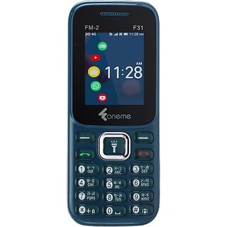 Oneme Fm-2 F31 (Dual Sim, 4.57 Cm (1.8 Inch) Display, 1100 Mah Battery, Blue) Oneme Fm-2 F31 (Dual Sim, 4.57 Cm (1.8 Inch) Display, 1100 Mah Battery, Blue)