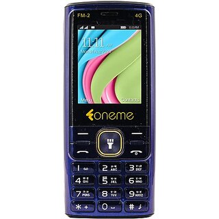 Oneme Fm-2 4G (Dual Sim, 6.1 Cm (2.4 Inch) Display, 3000 Mah Battery, Blue) Oneme Fm-2 4G (Dual Sim, 6.1 Cm (2.4 Inch) Display, 3000 Mah Battery, Blue)