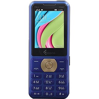                       Oneme Fm-2 F5097 (Dual Sim, 6.1 Cm (2.4 Inch) Display, 3000 Mah Battery, Blue)                                              