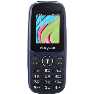                       Ringme 2153 (Dual Sim, 4.57 Cm (1.8 Inch) Display, 1000 Mah Battery, Blue)                                              