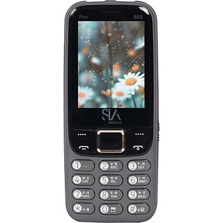 Siavantage Pro 988 (Triple Sim, 6.1 Cm (2.4 Inch) Display, 3000 Mah Battery, Grey) Siavantage Pro 988 (Triple Sim, 6.1 Cm (2.4 Inch) Display, 3000 Mah Battery, Grey)