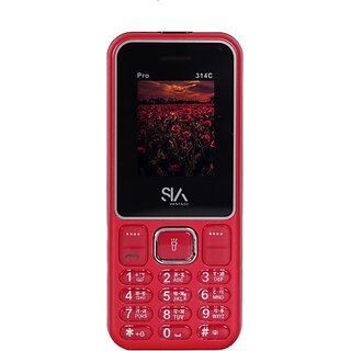 Siavantage Pro 314C (Dual Sim, 4.57 Cm (1.8 Inch) Display, 1000 Mah Battery, Red) Siavantage Pro 314C (Dual Sim, 4.57 Cm (1.8 Inch) Display, 1000 Mah Battery, Red)