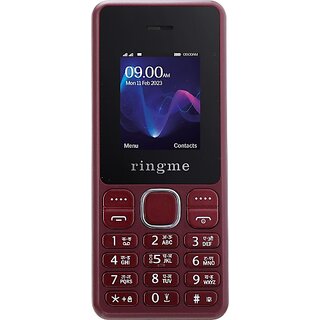 Ringme R1+ Royal (Dual Sim, 4.5 Cm (1.77 Inch) Display, 3000 Mah Battery, Maroon) Ringme R1+ Royal (Dual Sim, 4.5 Cm (1.77 Inch) Display, 3000 Mah Battery, Maroon)