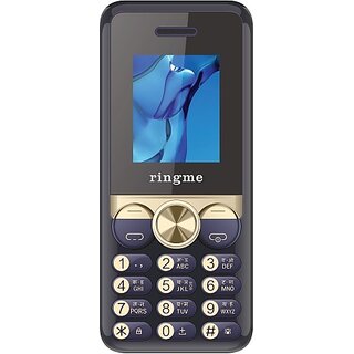                       Ringme R10 (Dual Sim, 4.57 Cm (1.8 Inch) Display, 1000 Mah Battery, Blue)                                              