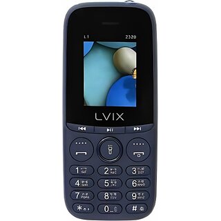 Lvix L1 2320 (Dual Sim, 4.5 Cm (1.77 Inch) Display, 1000 Mah Battery, Dark Blue) Lvix L1 2320 (Dual Sim, 4.5 Cm (1.77 Inch) Display, 1000 Mah Battery, Dark Blue)