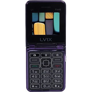 Lvix L1 Fold 2 (Dual Sim, 6.1 Cm (2.4 Inch) Display, 1200 Mah Battery, Purple) Lvix L1 Fold 2 (Dual Sim, 6.1 Cm (2.4 Inch) Display, 1200 Mah Battery, Purple)
