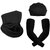 THRIFTKART - Cotton Reusable bandana Head Cap bandana and Arm sleeves Combo Anti Dust UV Ray Pollution Pack of 3 Black
