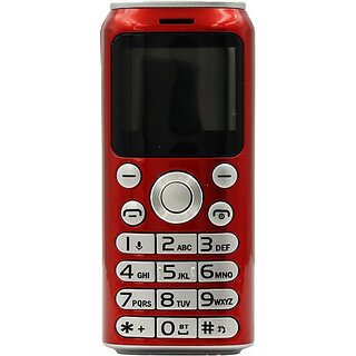                       Lvix Can (Dual Sim, 2.54 Cm (1 Inch) Display, 800 Mah Battery, Red)                                              