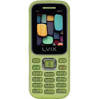 Lvix L1 Ice 1 (Dual Sim, 4.5 Cm (1.77 Inch) Display, 1000 Mah Battery, Light Green) Lvix L1 Ice 1 (Dual Sim, 4.5 Cm (1.77 Inch) Display, 1000 Mah Battery, Light Green)