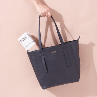                       Elegant Black Tote Bag Perfect For Women & Girls                                              