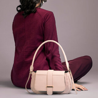                       Classic Blush Pink Shoulder Bag Perfect For Women & Girls                                              