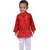 Kid Kupboard Cotton Baby Boys Kurta and Pyjama Set, Maroon and White, Full-Sleeves, 2-3 Years KIDS6279
