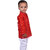Kid Kupboard Cotton Baby Boys Kurta and Pyjama Set, Maroon and White, Full-Sleeves, 2-3 Years KIDS6279