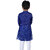 Kid Kupboard Cotton Boys Kurta and Pyjama Set, Blue and White, Full-Sleeves, 7-8 Years KIDS6291
