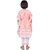 Kid Kupboard Cotton Girls Kurti and Plazzo Set, Pink and White, Half-Sleeves, 8-9 Years KIDS6292