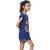 Kid Kupboard Cotton Girls T-Shirt and Short Set, Blue, Half-Sleeves, 7-8 Years KIDS6300