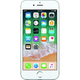                       (Refurbished) iPhone 6s (32 GB Storage, Silver) - Superb Condition, Like New                                              