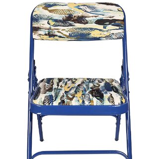                       Folding Chair for Home/Study Chair and Restaurant Chair (Blue)                                              