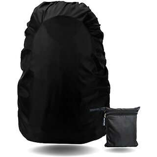                       45L to 60L Waterproof Trekking, camping, Hiking Bag Cover (BLACK) Waterproof, Dust Proof Luggage Bag Cover, Luggage Bag Cover  (50 L Pack of 1)                                              