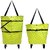 Aseenaa Foldable Shopping Trolley Bag with Wheels, Waterproof Folding Travel Luggage Bag/Vegetable, Grocery, Shopping