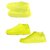 Stylish and durable silicon shoes cover with waterproof anti-slip material (Yellow)