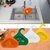 (Pack of 2) Multipurpose Plastic Kitchen Sink Organizer Corner Dish Drying Rack Sink Basket for Washing Vegetables Fruits Sink Dustbin, Swan Shape
