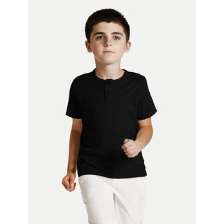                       Boys Maroon Henley neck T-shirt                                              