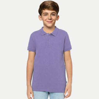                       Boys  Lavender Polo T-shirt                                              