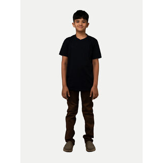                      Boys Navy V neck T-shirt                                              