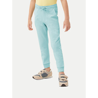                       Boys Light Blue Solid Jogger                                              