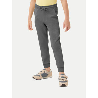                       Boys Dark Grey Solid Jogger                                              
