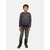 Boys Dark Grey Full Sleeve T-Shirt