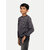 Boys Dark Grey Full Sleeve T-Shirt