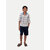 Boys Multicolor Check Hooded Yarndye shirt