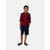 Boys Red & Black Check Hooded Yarndye shirt