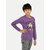 Boys Purple Printed Sweat Shirt