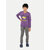 Boys Purple Printed Sweat Shirt