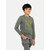 Boys Light Olive Printed Sweat Shirt