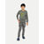 Boys Light Olive Printed Sweat Shirt
