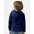 Boys Solid Navy Hooded Sweatshirt
