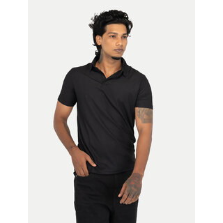                       Mens Black Polo T-shirt                                              