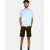 Mens Military Green  Solid Stylish Cargo Shorts