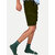 Mens Military Green  Solid Stylish Cargo Shorts