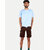 Mens Beige Solid Stylish Cargo Shorts