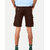 Mens Beige Solid Stylish Cargo Shorts
